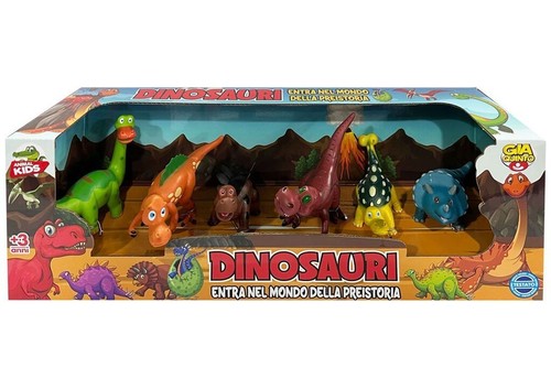 Box dinosauri pezzi gioco - dinosauri,