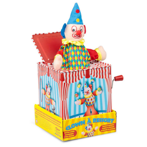 Clown jack nella scatola - scatola,
